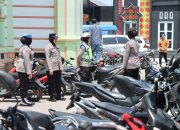 Polwan Polres Langsa Patroli dan Pengamanan Masyarakat Sholat Jumat
