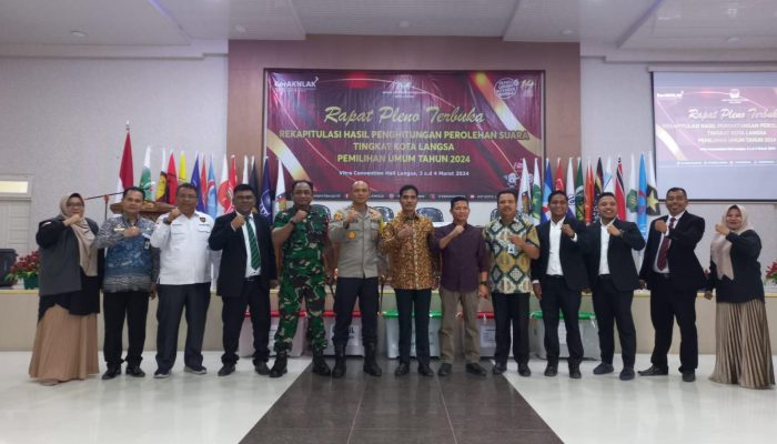 Pleno Terbuka Rekapitulasi Hasil Pemilu 2024 Digelar di Langsa