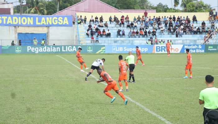 Laga Persiraja Lawan Malut United FC Berakhir Imbang Tanpa Gol
