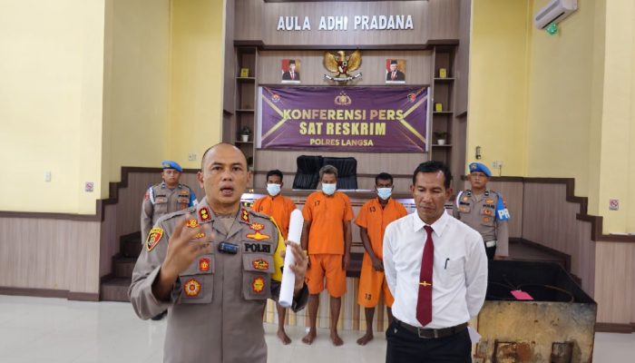 Polres Langsa Tetapkan Tiga Warga Bangladesh Sebagai Tersangka Kasus Perdagangan Manusia