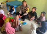 Polisi Sahabat Anak, Bhabinkamtibmas Polsek Langsa Timur Sambangi Siswa Paud