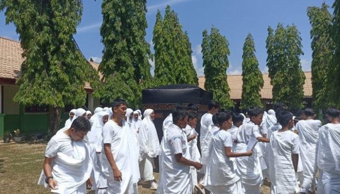 MTsN 3 Aceh Besar Gelar Manasik Haji Bagi Siswa, Lokasi Tersebar di Sejumlah Titik Seperti di Mekkah
