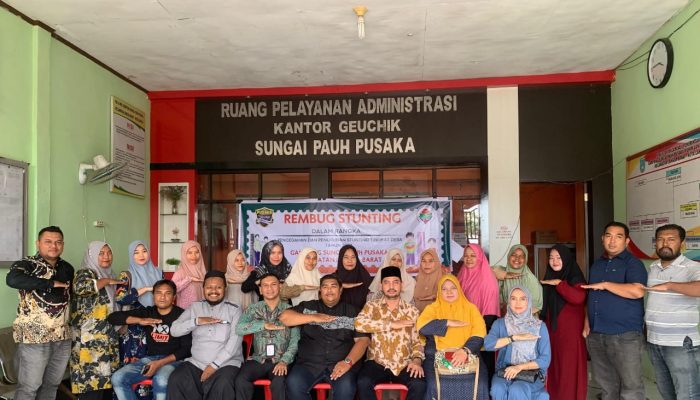 Rembug Stunting Bentuk Komitmen Percepatan Penurunan di Gampong Sungai Pauh Pusaka