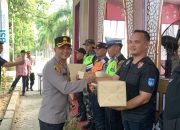 Pengecekan dan Penyerahan Bingkisan Ke Personel Pos Pam Idul Fitri