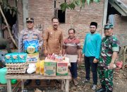 Kapolsek Peureulak Bersama Camat dan Danramil Serahkan Bantuan Kepada Korban Kebakaran