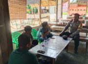 Bhabinkamtibmas Polsek Rantau Selamat Sambang Desa Ajak Warga Binaan Jaga Kamtibmas
