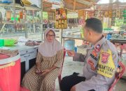Bhabinkamtibmas Polsek Rantau Selamat Sambang Desa Beri Pesan Kamtibmas