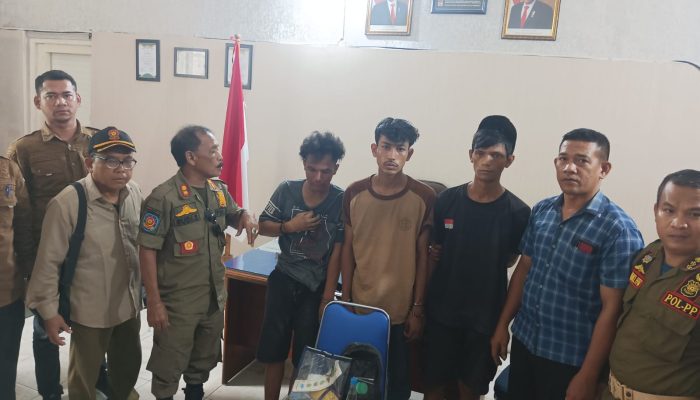 Tiga Anak Punk Ditangkap Satpol PP Langsa Saat Sedang Nyabu