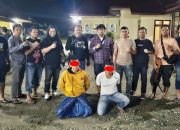 Tim Opsnal Gabungan Polres Aceh Timur Amankan Pelaku Pembakaran Gudang Pupuk