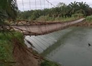 Warga Tebing Tinggi Mendesak Perbaikan Jembatan yang Putus Akibat Banjir