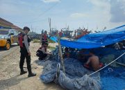 Personil Sat Samapta Polres Langsa Sambang Nelaya di Kuala Langsa