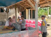 Menyambut Hari Bhayangkara Ke-78, Polsek Sungai Raya Bagikan Sembako untuk Warga Kurang Mampu