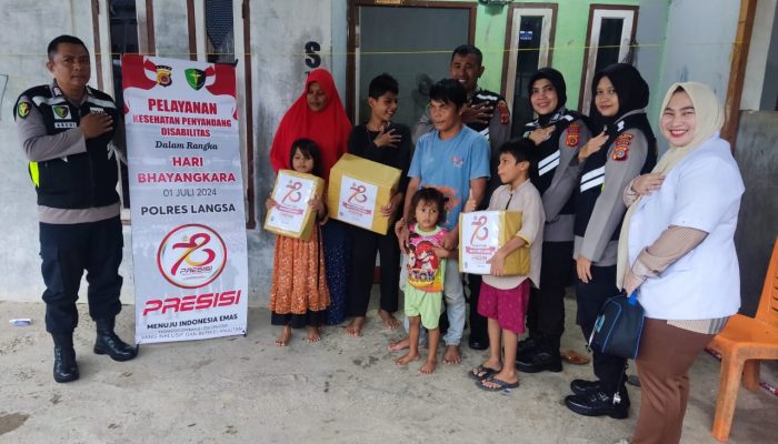 Bakti Kesehatan Spesial untuk Penyandang Disabilitas dalam Hari Bhayangkara ke-78 Di Langsa