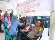 Donor Darah di Hari Bhayangkara ke-78, Polres Langsa Perkuat Sinergi Masyarakat