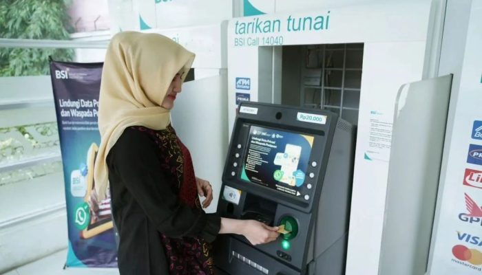 BSI Luncurkan ATM Pecahan Rp20 Ribu di Banda Aceh
