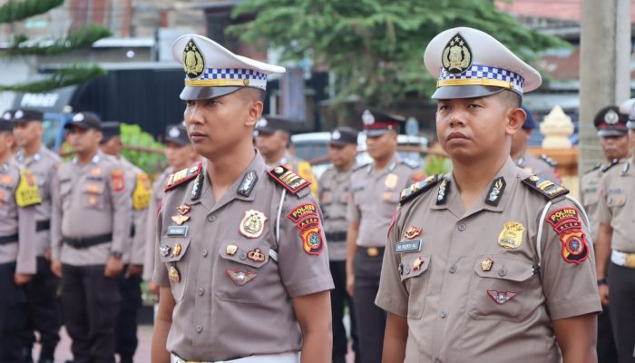 Kapolres Langsa Pimpin Upacara Kenaikan Pangkat, Rayakan Dedikasi dan Prestasi