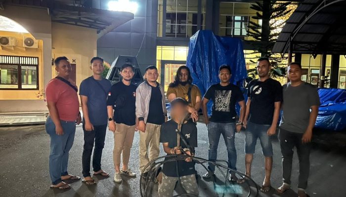 Aksi Nekat! Remaja Langsa Tiga Kali Curi Kabel Lampu Jalan, Berakhir di Tangan Polisi