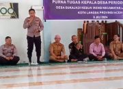 Kapolsek Langsa Timur Menghadiri Pelepasan Purna Tugas Geuchik Sukajadi Kebun Ireng dengan Penuh Apresiasi