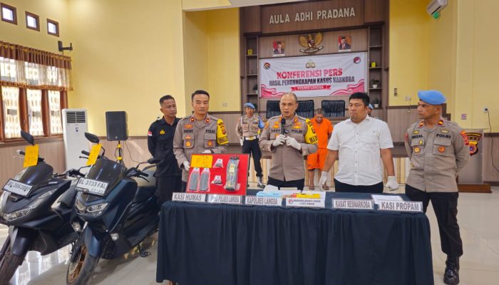 Satu Kilogram Lebih Sabu Berhasil Diamankan, Polres Langsa Selamatkan 8.248 Jiwa