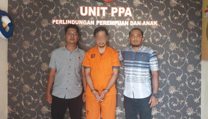 Polres Langsa Amankan Pelaku Dugaan Pelecehan Seksual terhadap Anak di Bawah Umur