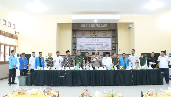 Musnahkan 10.550 Gram Sabu, Bukti Polres Langsa Tegas Perangi Narkoba
