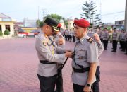 Kapolres Langsa Pimpin Upacara Serah Terima Jabatan Kasat Reskrim Polres Langsa