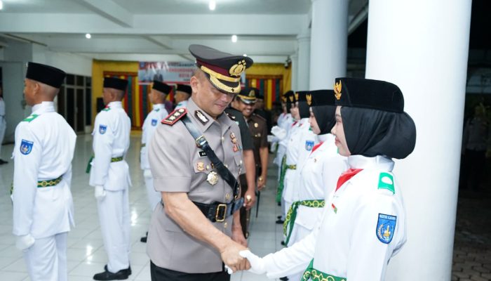 Kapolres Langsa Hadiri Pengukuhan Paskibraka Kota Langsa 2024: Generasi Emas Siap Kibarkan Merah Putih