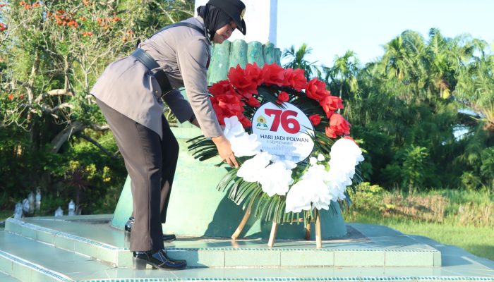 Peringatan HUT Polwan ke-76 di Langsa: Ziarah Khidmat hingga Tabur Bunga di Taman Makam Pahlawan