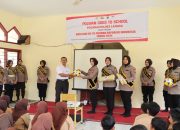 Polwan Polres Langsa Mengadakan Kegiatan Sosial di SMP Negeri 11 Kota Langsa dalam Rangka HUT ke-76 Polwan RI