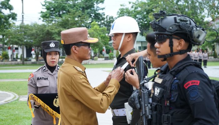Operasi Mantap Praja Seulawah Dimulai, Polres Langsa Gelar Pasukan