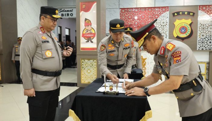 Kapolda Aceh Pimpin Sertijab Wakapolda dan Irwasda