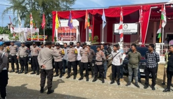 Pengamanan Ketat Polres Langsa Jaga Kondusivitas Pendaftaran Calon Kepala Daerah