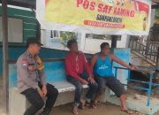 Sambangi Pos Kamling, Bhabinkamtibmas Ajak Warga Aktif Jaga Kamtibmas