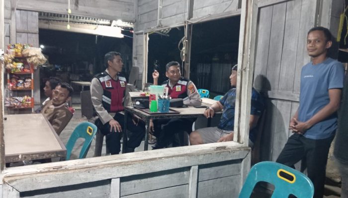 Polsek Langsa Gelar Patroli Dialogis Malam Hari untuk Jaga Keamanan Warga