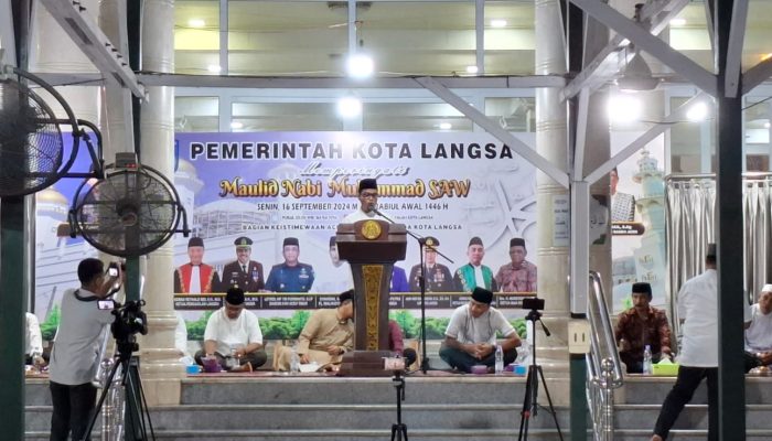 Polres Langsa Lakukan Pengamanan Peringatan Maulid Nabi Muhammad SAW
