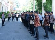 Polres Langsa Amankan Penyampaian Visi dan Misi Paslon Walikota dan Wakil Walikota Langsa