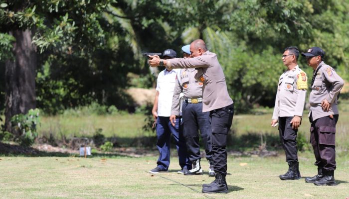 Polres Langsa Asah Keterampilan Menembak, Tingkatkan Kesiapsiagaan Personel