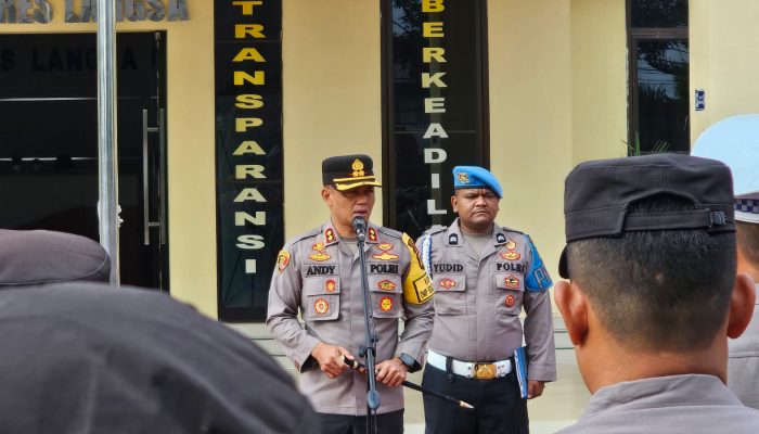 Kapolres Langsa Tekankan Kesiapan Personel Hadapi Pemilu dan Bencana Alam