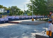 Hadir Sebagai Pembina Upacara, Bhabinkamtibmas Polsek Langsa Sampaikan Pesan Kamtibmas Jelang Pilkada 2024