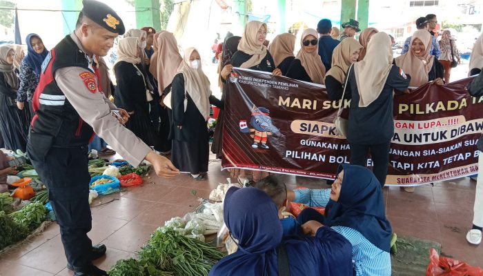 Polsek Manyak Payed Bersama KIP Aceh Tamiang Gelar Sosialisasi Pilkada 2024