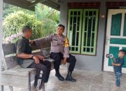Bhabinkamtibmas Polsek Manyak Payed Berikan Himbauan Kamtibmas Menjelang Pilkada Serentak 2024