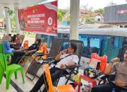 Polres Langsa Kumpulkan 32 Kantong Darah di Hari Jadi Humas Polri ke-73