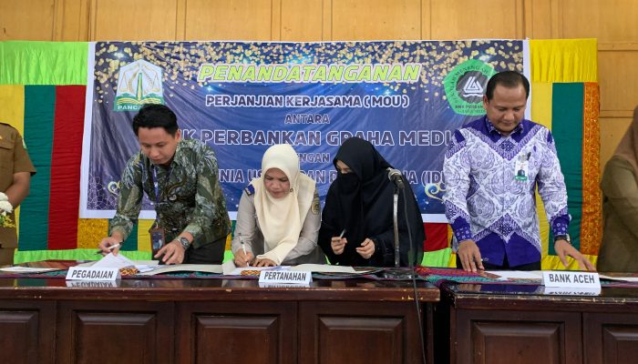 Sinergi Pendidikan dan Dunia Kerja, SMK Perbankan Graha Media Jalin MOU dengan Kantor Pertanahan Kota Langsa