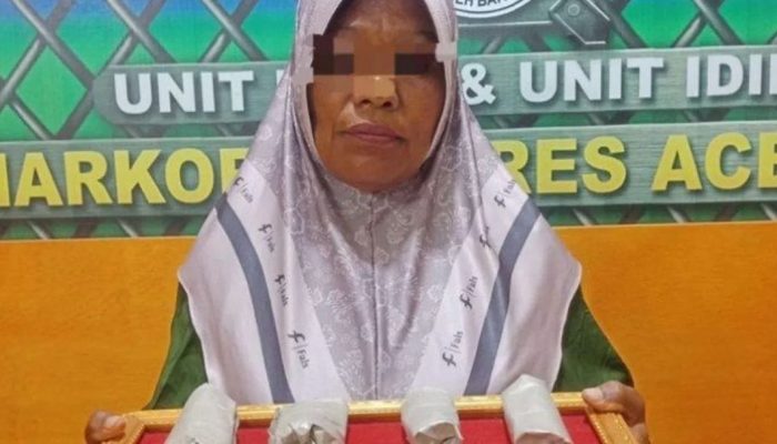 Simpan Ganja di Keranjang Baju & Kolong Tempat Tidur, Ibu Rumah Tangga di Abdya Diamankan Polisi