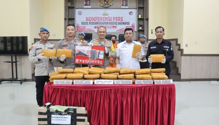 Polres Langsa Amankan 58.850 Gram Ganja, Selamatkan Ribuan Jiwa dari Ancaman Narkoba