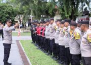 Kapolres Langsa Pimpin Pengamanan Kampanye Akbar Cagub Aceh dan Calon Pemimpin Kota Langsa