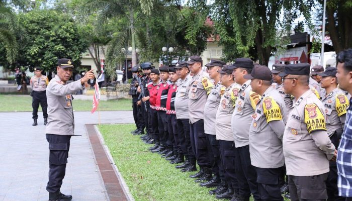 Kapolres Langsa Pimpin Pengamanan Kampanye Akbar Cagub Aceh dan Calon Pemimpin Kota Langsa