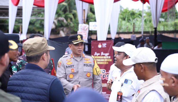 Kapolres Langsa Kawal Ketat TPS, Forkopimda Tinjau Suksesnya Pilkada 2024