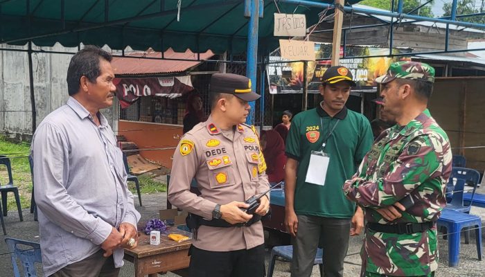 Kapolsek Rantau Selamat Pastikan Pemungutan Suara Pilkada 2024 Aman dan Tertib
