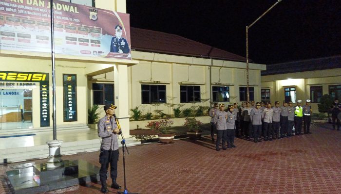 Polres Langsa Gelar Apel Konsolidasi PAM TPS Pilkada 2024